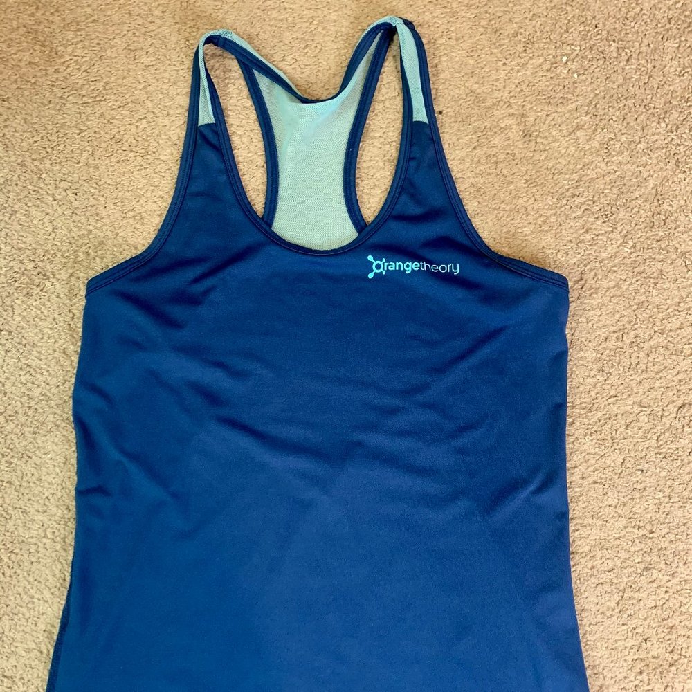 Orangetheory Blue w/ Mesh Workout Tank
